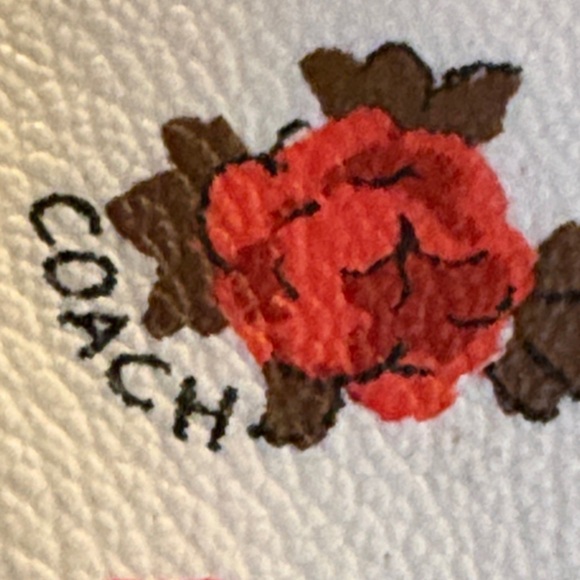 Coach Floral Print Slip-On Loafers - White, Red, Blue - Picture 2 of 11